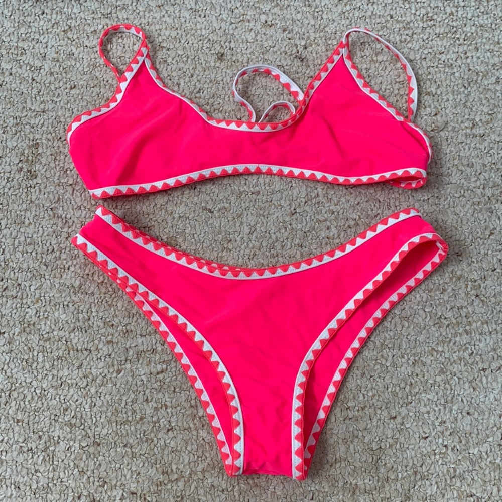 Pink bathing suit
